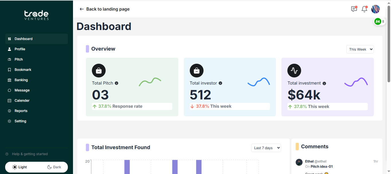 Trade Ventures desktop