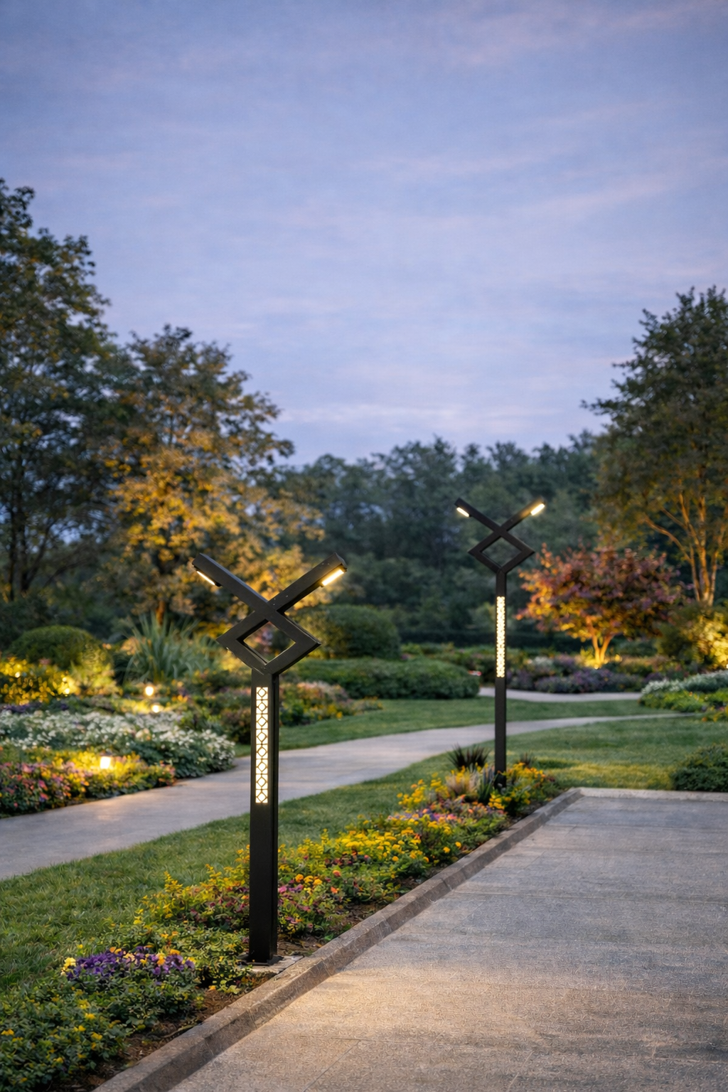 Bollard decorative light pole