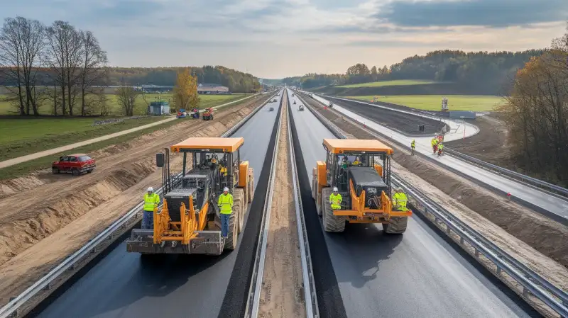 Umbrărescu ar urma să semneze contracte pentru loturi din A8 și DX Focșani - Brăila