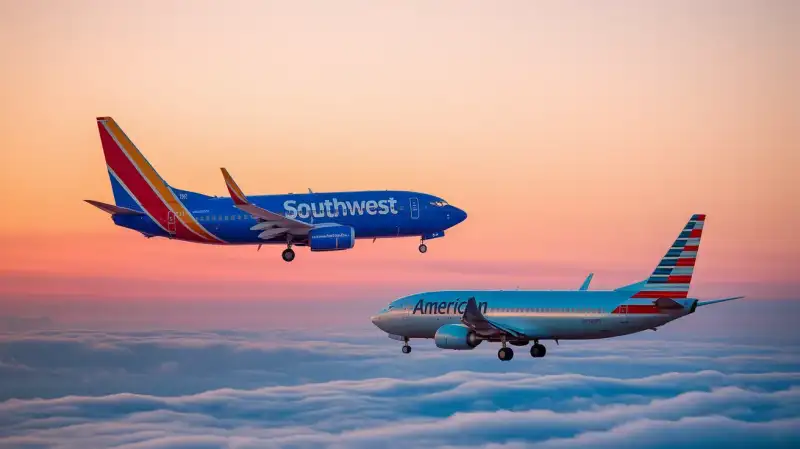 De ce acțiunile Southwest scad în timp ce American Airlines crește