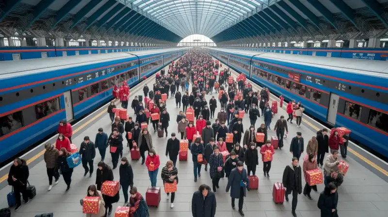 Val de Călătorii Record în China de Anul Nou: 9,5 Miliarde de Drumuri