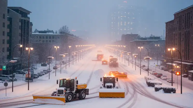 București sub alertă de ninsoare. Peste 370 de utilaje deszăpezesc Capitala