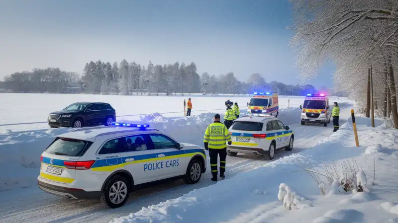 Peste 100 de persoane blocate în mașini și mii de gospodării fără curent din cauza vremii