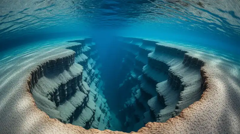 O forță ascunsă sub Atlantic a creat un canion de 500 km