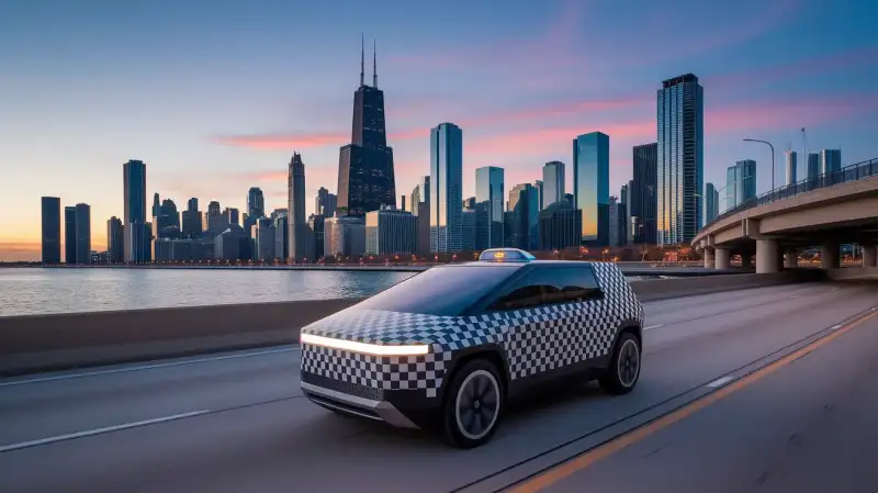 Tesla Cybercab: Teste pe autostrada din Chicago, prețul țintă de 30.000 de dolari al lui Elon Musk, probleme cu mărcile comerciale și multe altele