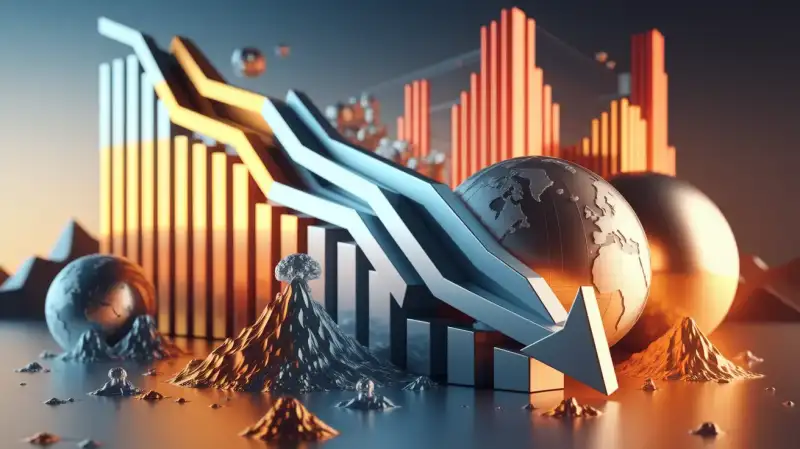 Grafic: Miliarde șterse din acțiunile miniere pe măsură ce prețurile aurului, argintului și cuprului scad vertiginos