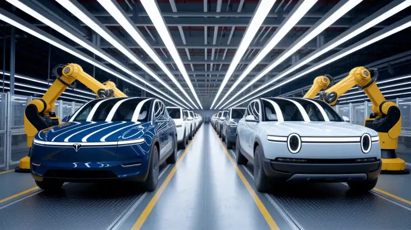 Tesla vs. Rivian: Ce Producător de Mașini Electrice Este o Investiție Mai Bună?