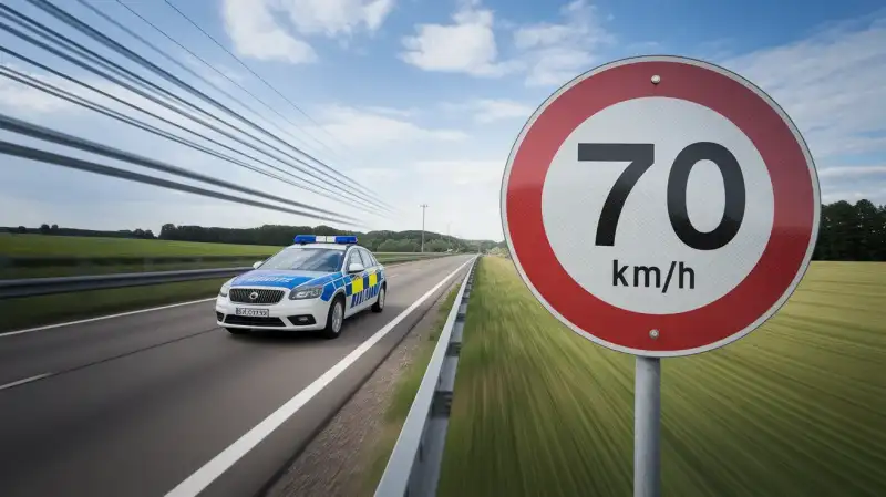 Șofer Începător Pris cu Viteză Excesivă la Horezu: Permis Suspendat și Amendă Consistenta