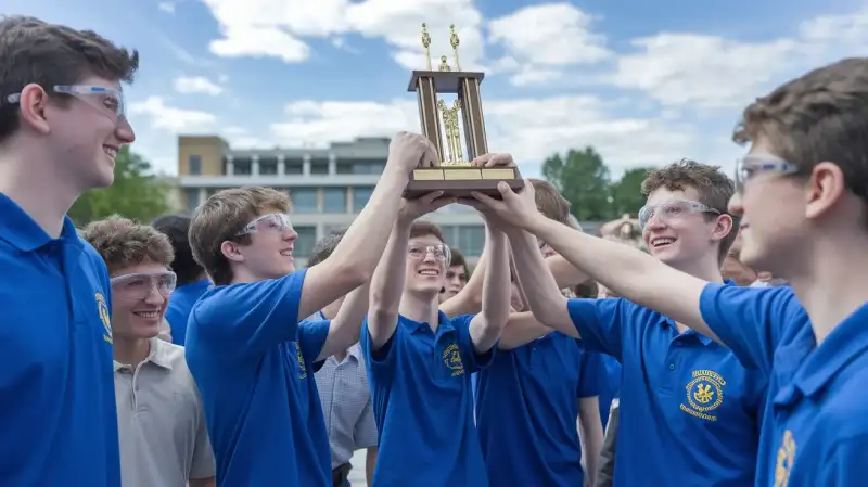 Nicușor Dan felicită elevii români campioni la robotică în SUA