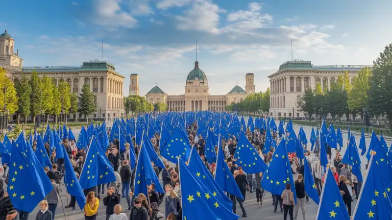 Marș Pro-Europa la București de Ziua Europei: Susținerea Democrației și a Valorilor Europene