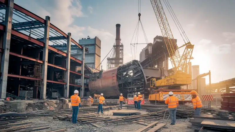 Macara Gigant la Oțelu Roșu: UMB Steel Demontează Uzina Veche