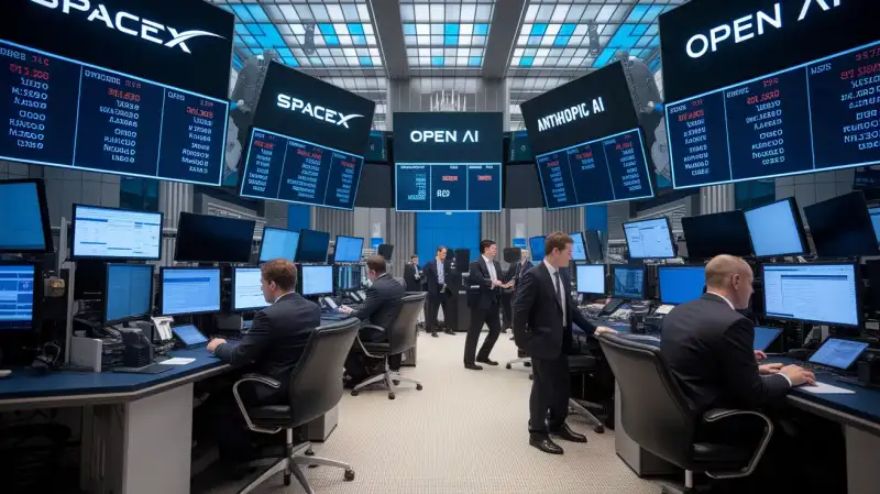 Frenetic Tranzacții pe Wall Street: Listări Anticipate SpaceX, OpenAI și Anthropic