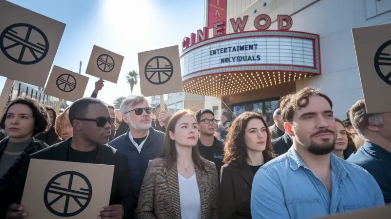 Muncitorii din industria de divertisment protestează față de afacerea Paramount-Skydance