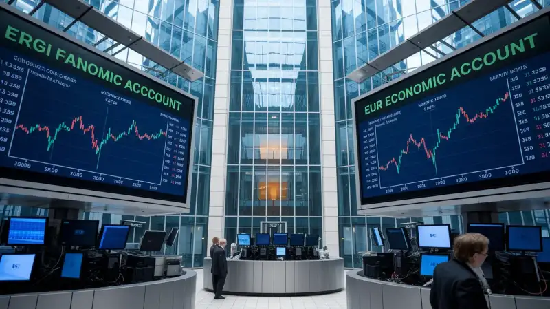 Excedentul de cont curent al zonei euro ratează ușor prognozele, dar tendința de surplus rămâne intactă, limitând riscul de depreciere pentru euro