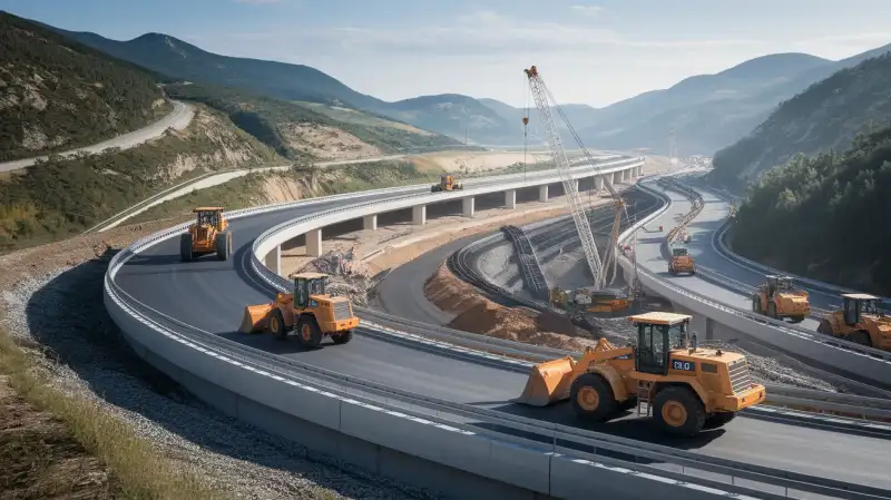 VIDEO Autostrada A1 Sibiu – Pitești: Progres semnificativ pe secțiunea 2, în ciuda întârzierilor la acordul de mediu