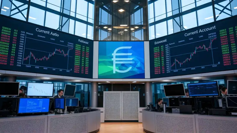 Contul curent al zonei euro: Îngustare moderată menține poziția externă solidă în pofida ratării prognozelor