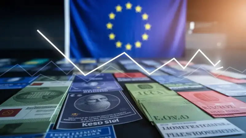 Datoria europeană se depreciază timp de 5 săptămâni pe fondul creșterii ratelor și al prețurilor în creștere la petrol