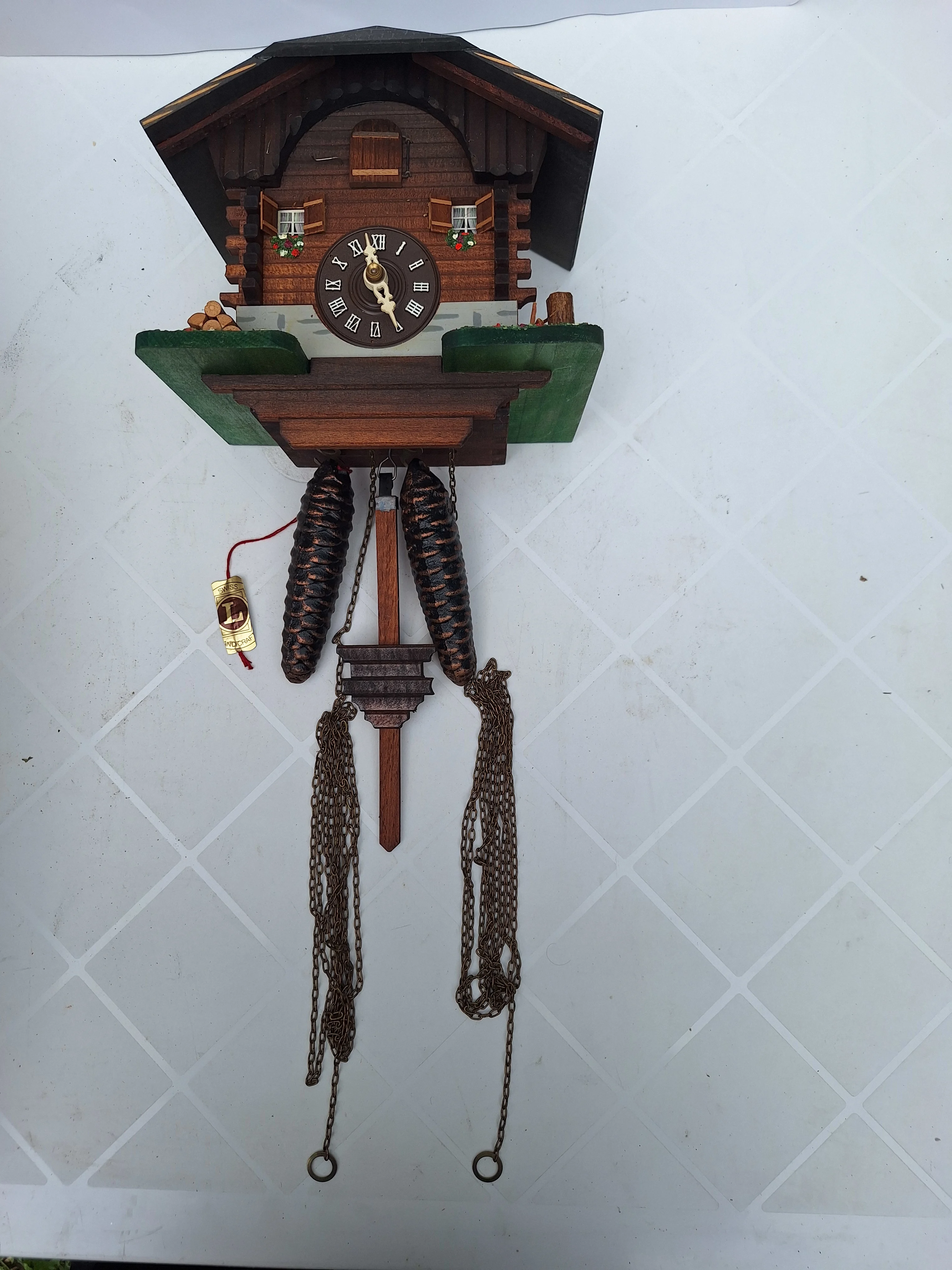 Orologio a Cucù Originale della Foresta Nera - Stile Chalet Svizzero