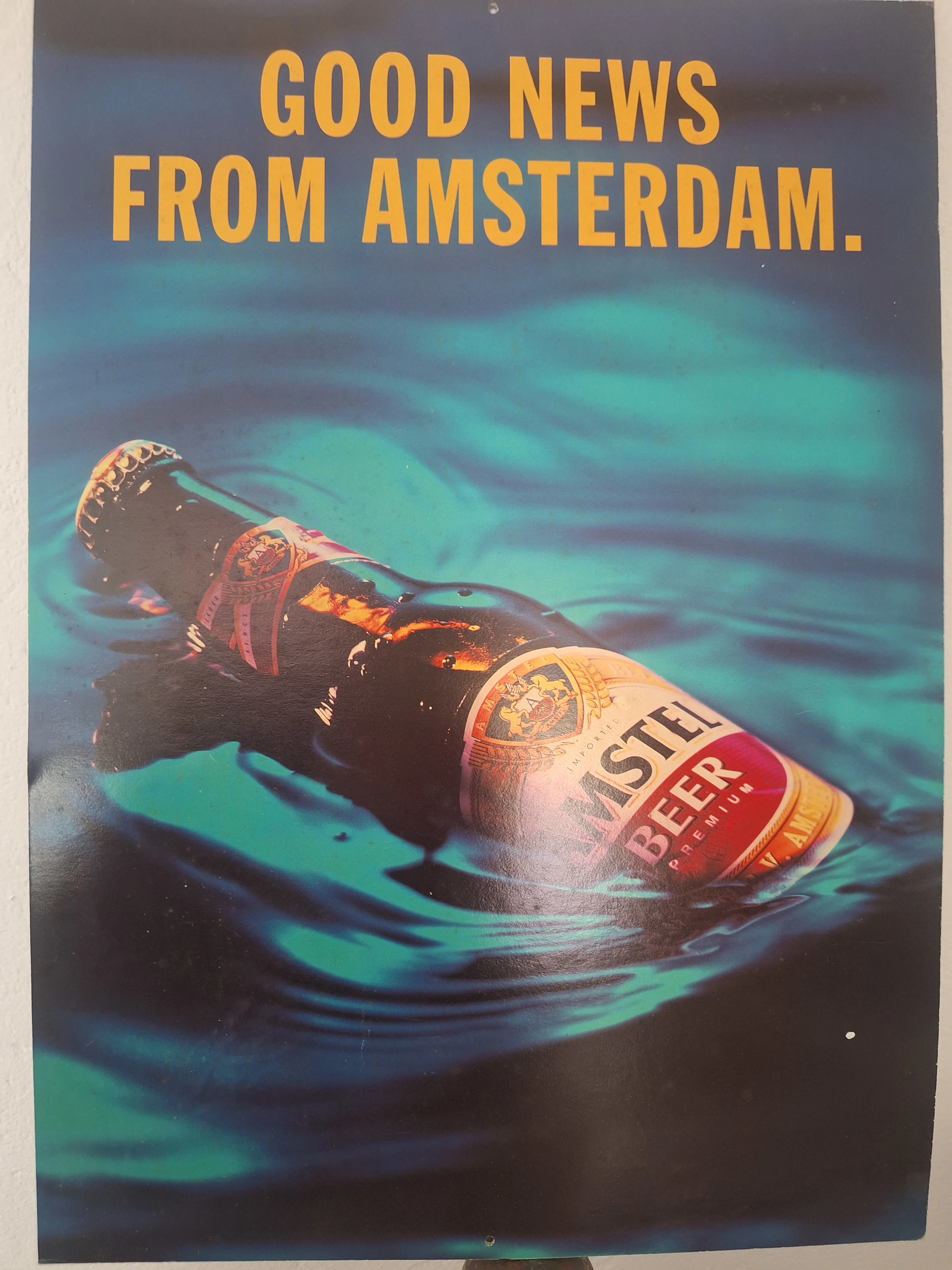 Poster Amstel in doppia stampa sul retro. - view 2