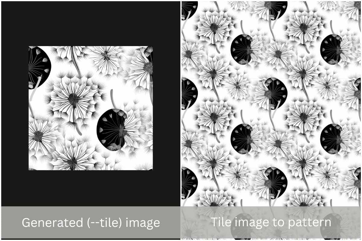 How to use midjourney text to image pattern