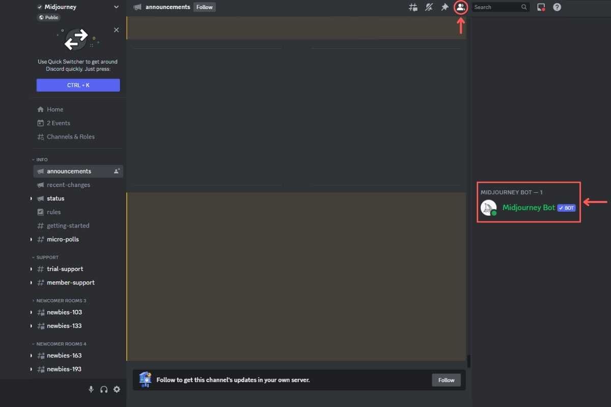 how to use midjourney bot for direct messaging