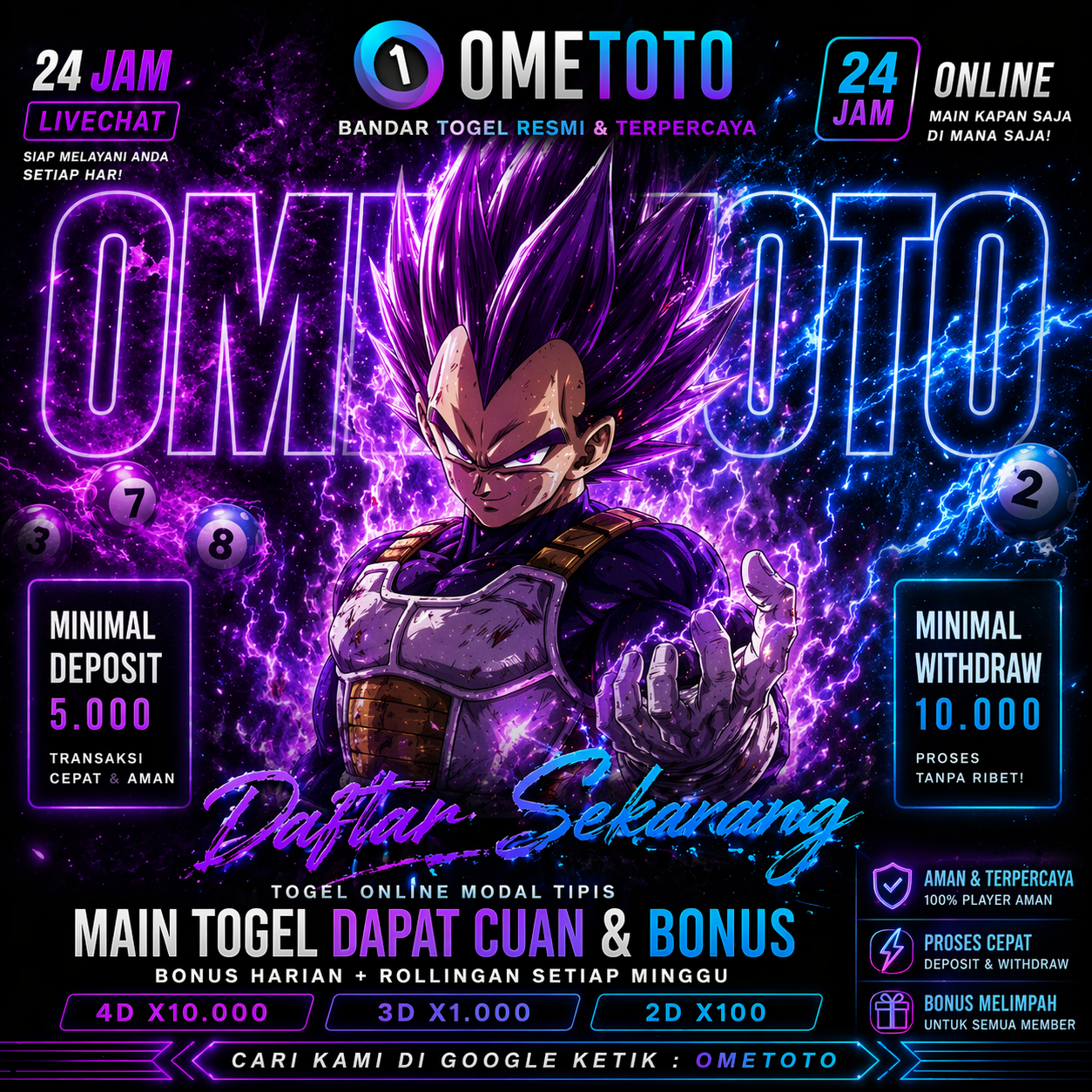 OMETOTO Link Alternatif Bandar Slot Online & Togel Online Paling Aman