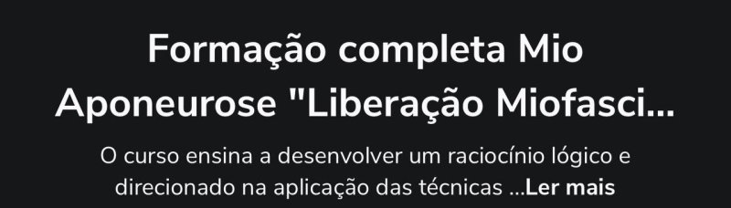 Diploma — Liberação Miofascial (Mio Aponeurose)