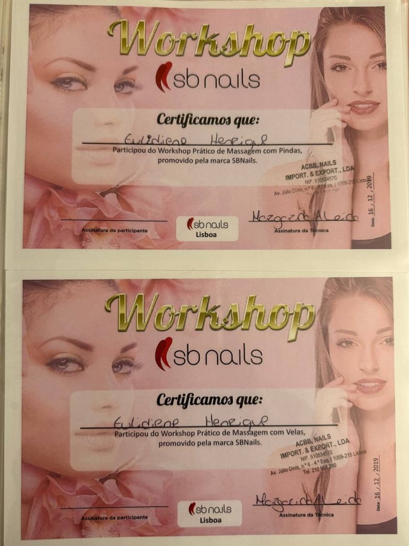 Diploma — Workshop Massagem com Pindas