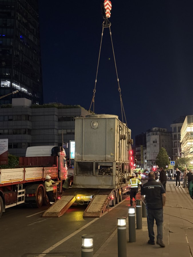 İstanbul Levent 199 soğutucu kule projesi tamamlanma görüntüsü