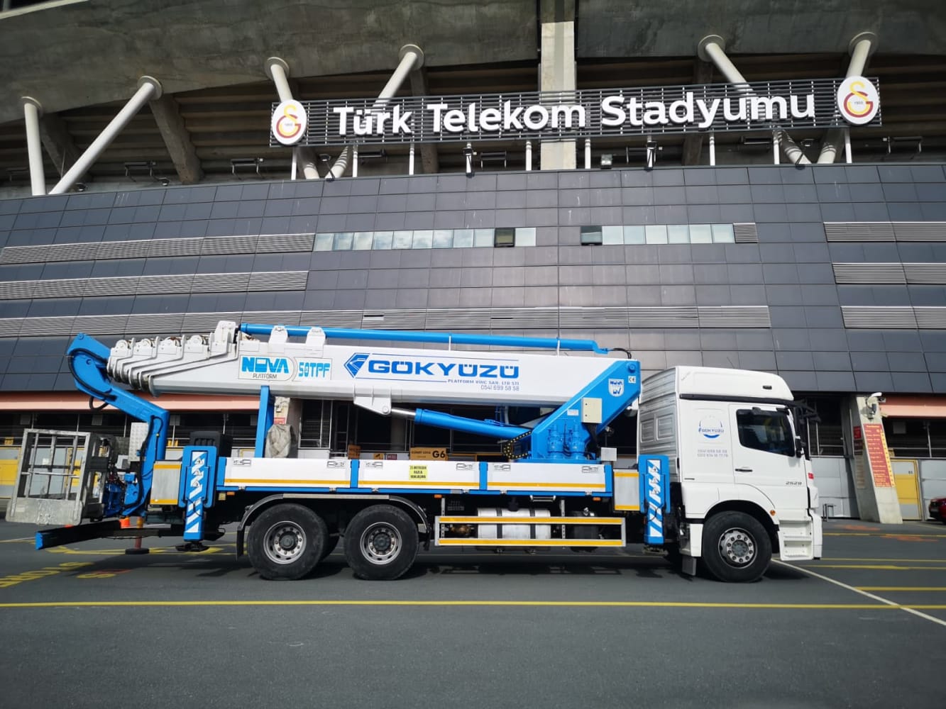 51 Metre Sepetli Platform 600 Kg — Cengaver Vinç kiralık filo