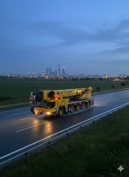220 ton mobil vinç kiralama — yüksek erişimli şantiye operasyonu