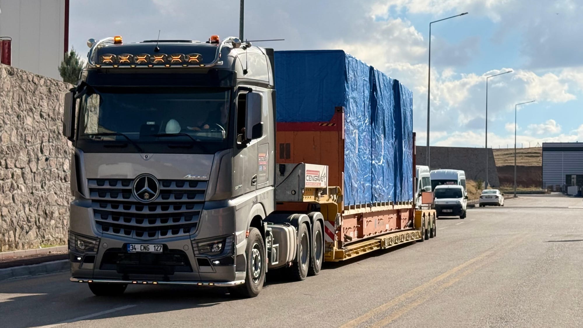 Limanlar arası nakliye — proje yükü lowbed sevkiyat operasyonu, Cengaver Vinç