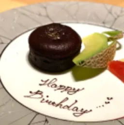 メッセージ付きプレート＋生デコレーションケーキのセット