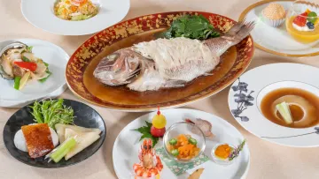 厳選食材で織りなす華やかな本格広東料理を満喫 | 【6名様～10名様向け 個室確約 お祝いプラン】フカヒレの姿煮を含む豪華広東料理～お祝いコース～+乾杯グラススパークリングワイン★グランドプリンスホテル新高輪で和やかなひとときを