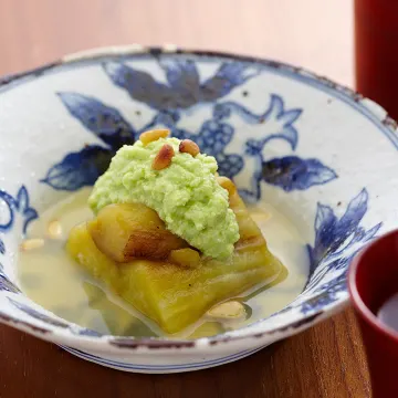 旬の味覚が彩る大切な日のディナー『藍コース』 | 【個室確約×アニバーサリー/顔合わせ】旬の素材に舌鼓・懐石ディナー「藍コース」★昭和情緒溢れる隠れ家で心ゆくまで