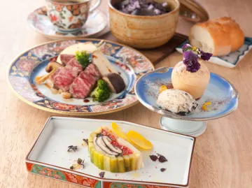 和の趣とフレンチの融合。都産食材でもてなす特別な会食 | 【接待・会食ランチプラン】シェフおまかせコース全6品+乾杯用シャンパン★厳選食材と和の美意識が織りなす、上石神井で叶える上質な接待ランチ