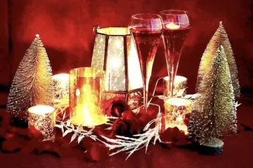 特別な夜を華やかに彩る演出★乾杯用シャンパン＆心ときめくクリスマスデザート〜甘い余韻に包まれる至福のひととき | 12月22日・23日限定【Xmas2025】MIRAIE Xmas×グラスシャンパン×Xmasプレート＋時間フリー★愛知の上質レストランでかけがえのないひとときを