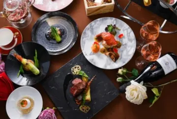 厳選食材で織りなす目にも鮮やかなフレンチフルコース | 【アニバーサリーディナープラン】彩り華やかなイノベーティブフレンチコース～ラ・モンターニュ～＋オーダーメイドのデザートプレート★アニバーサリープランナーによる事前打ち合わせ付き！★ホテルプラザ神戸の最上階で極上のアニバーサリーを