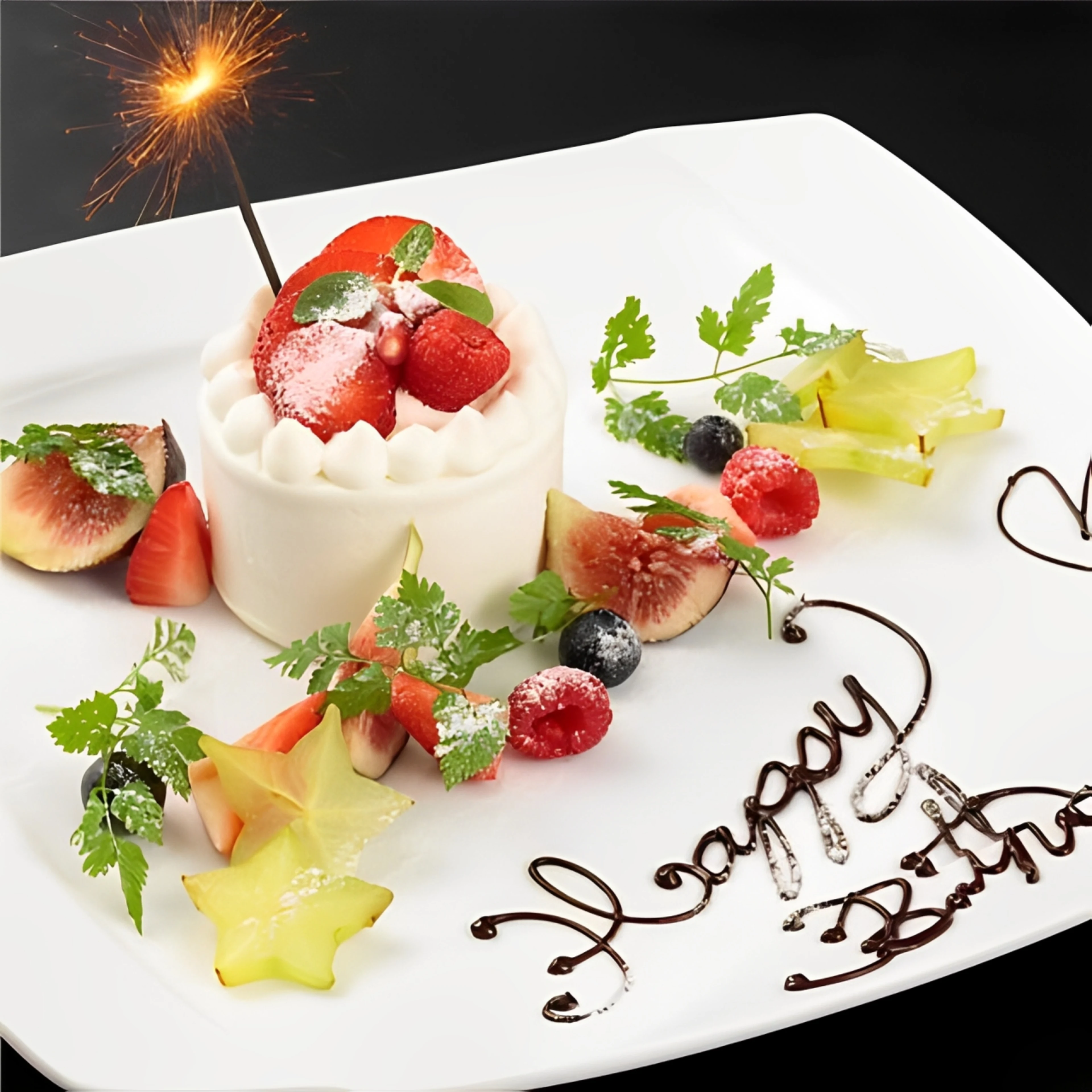 メッセージ付きデザートプレート