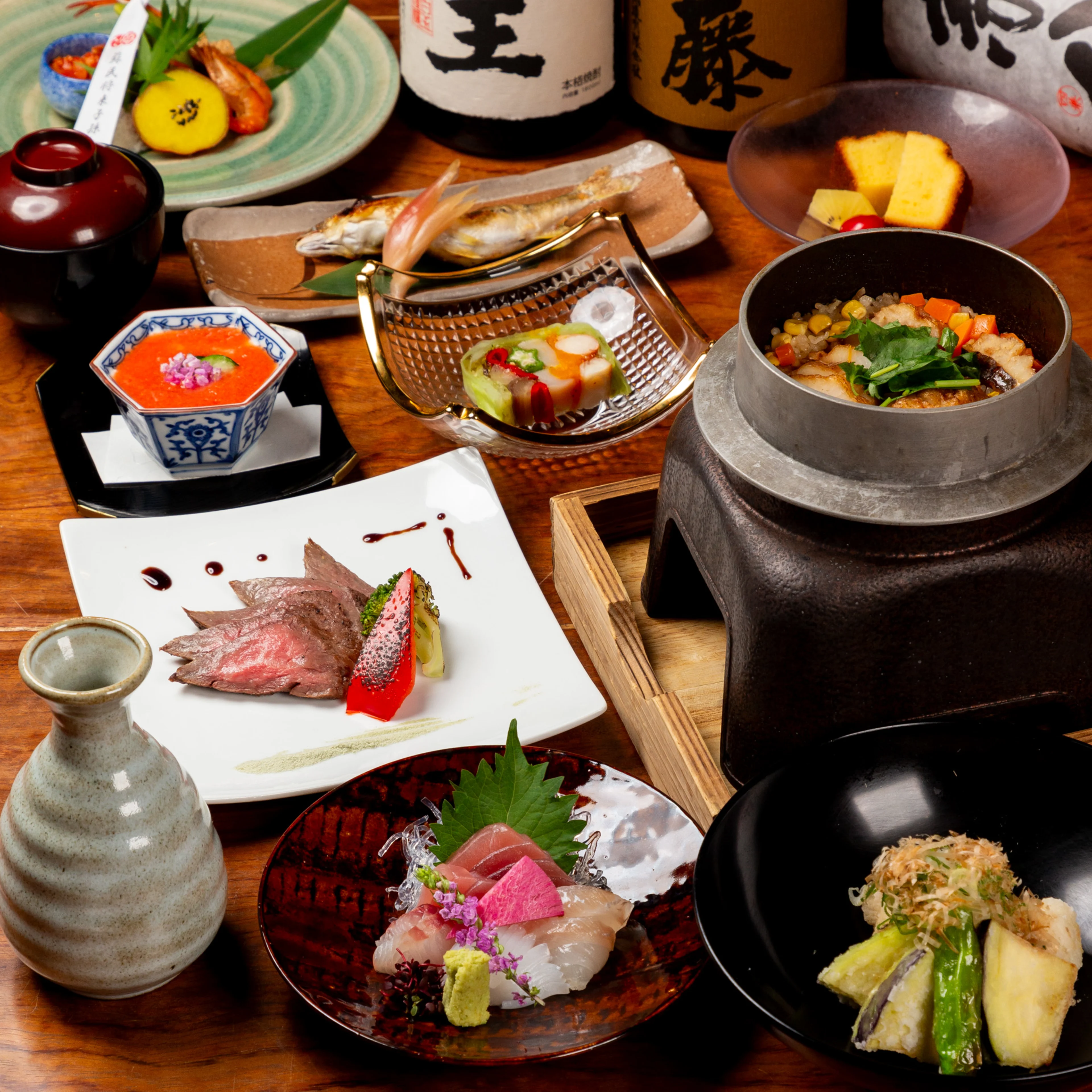 四季折々の味わいを楽しむ、贅沢な創作京料理コース