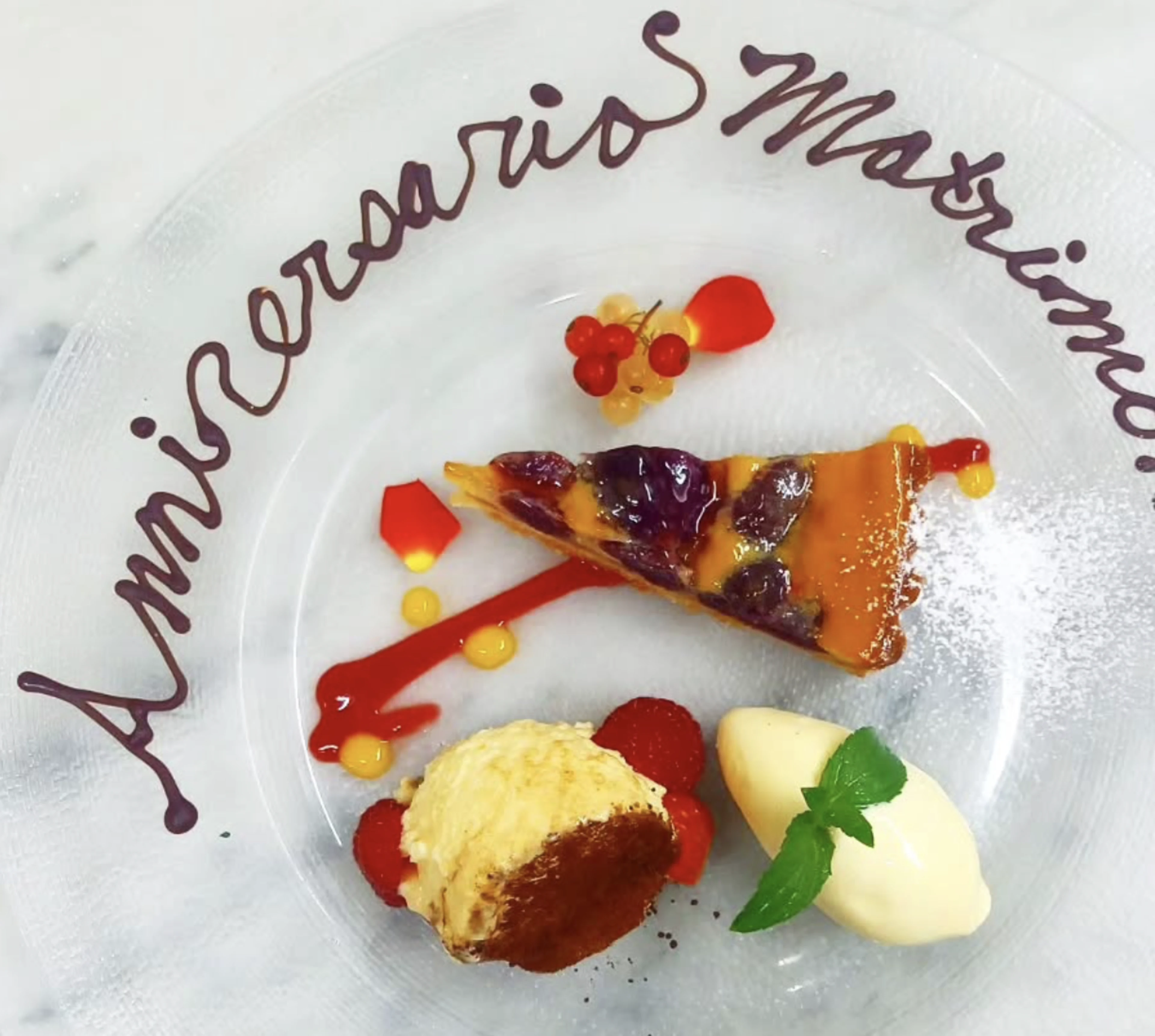 メッセージ付きプレート