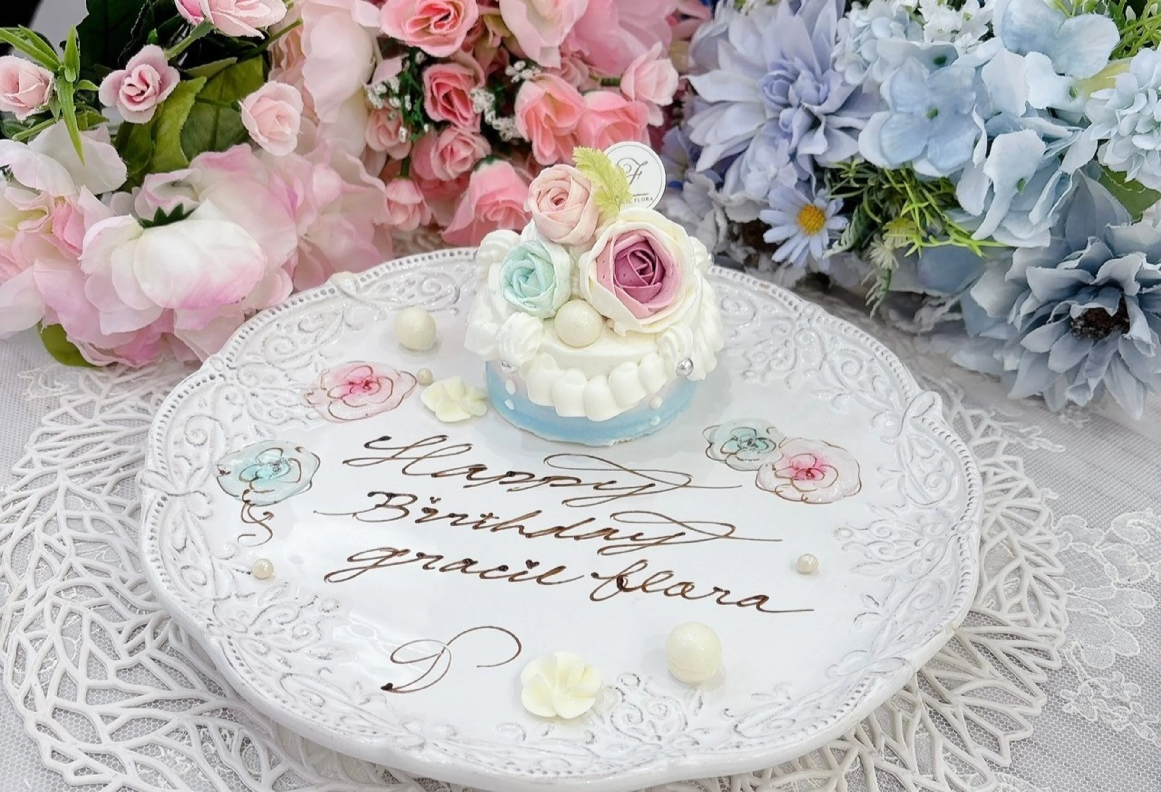 オーダーメイドのデザートプレート