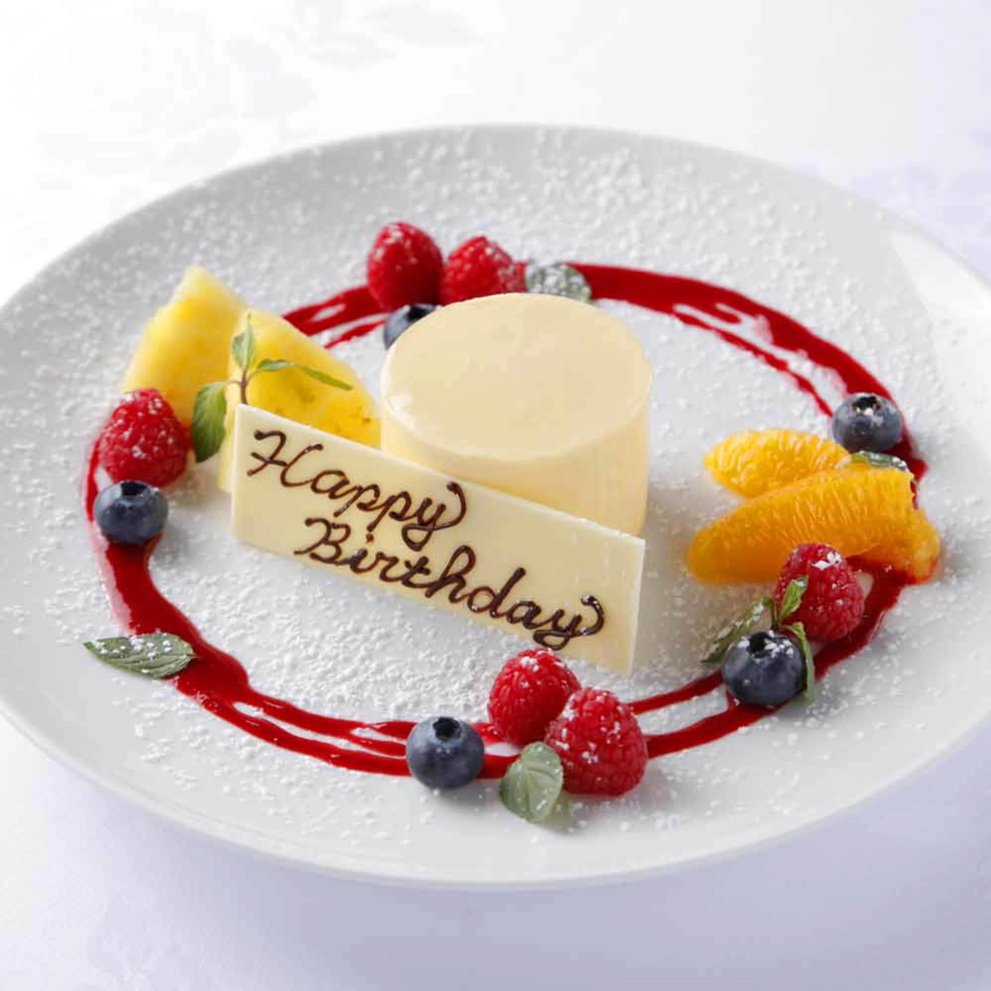 メッセージ付きデザートプレート