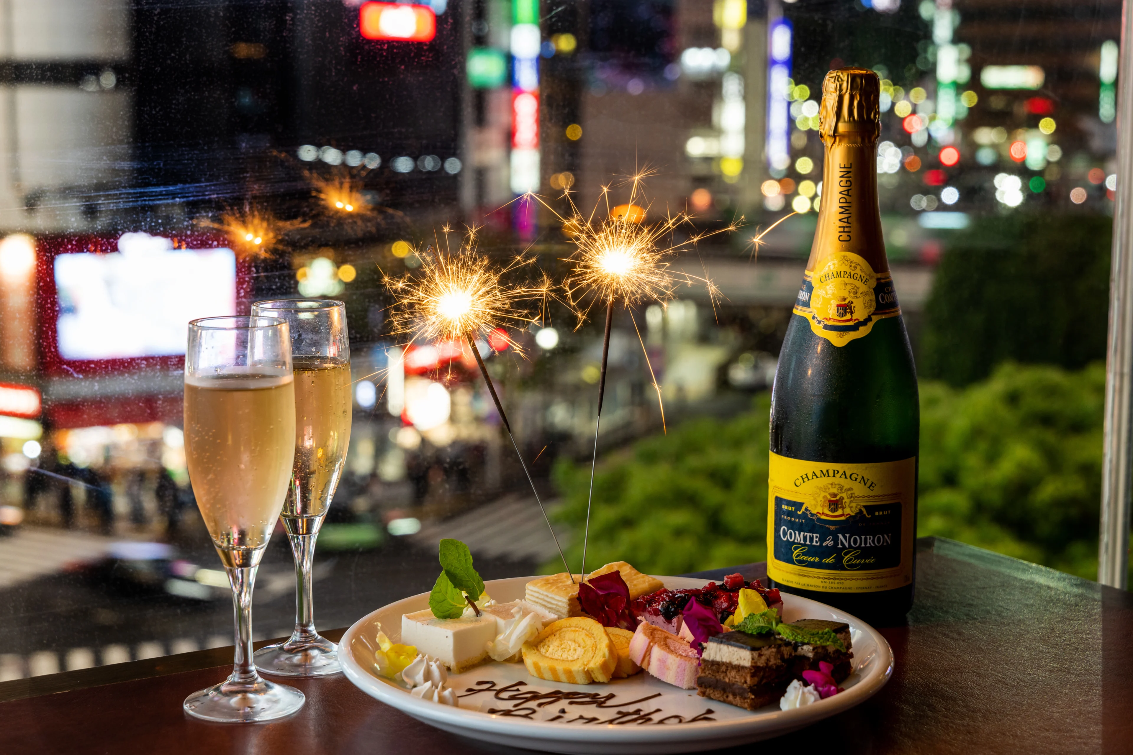 メッセージ付きデザートプレート