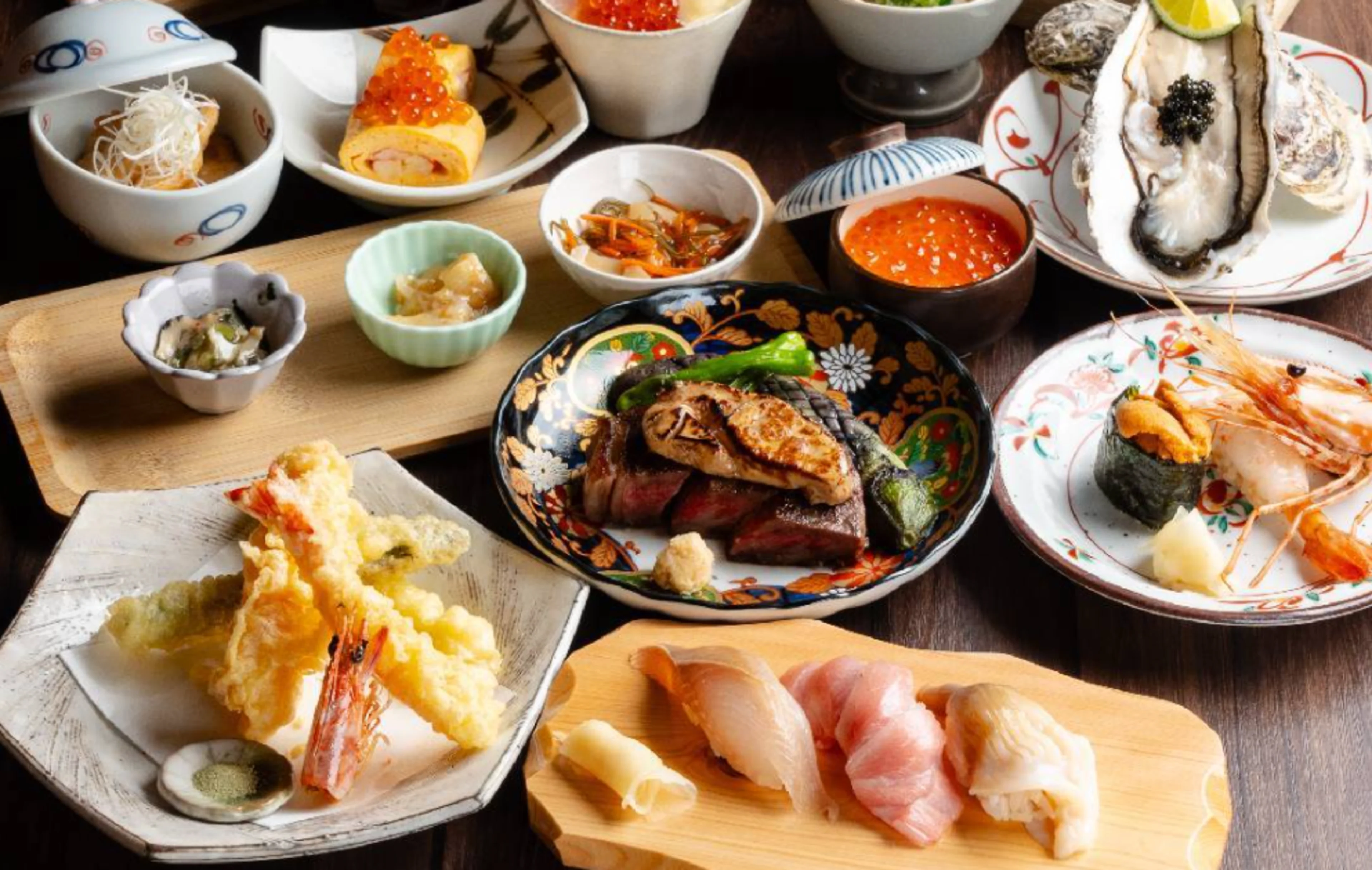 【アニバーサリープラン】北海道直送海鮮や寿司＆四季折々の旬を楽しむコース★メッセージ付きプレート×乾杯スパークリングor飲み放題選択可★新宿で彩る特別なひととき