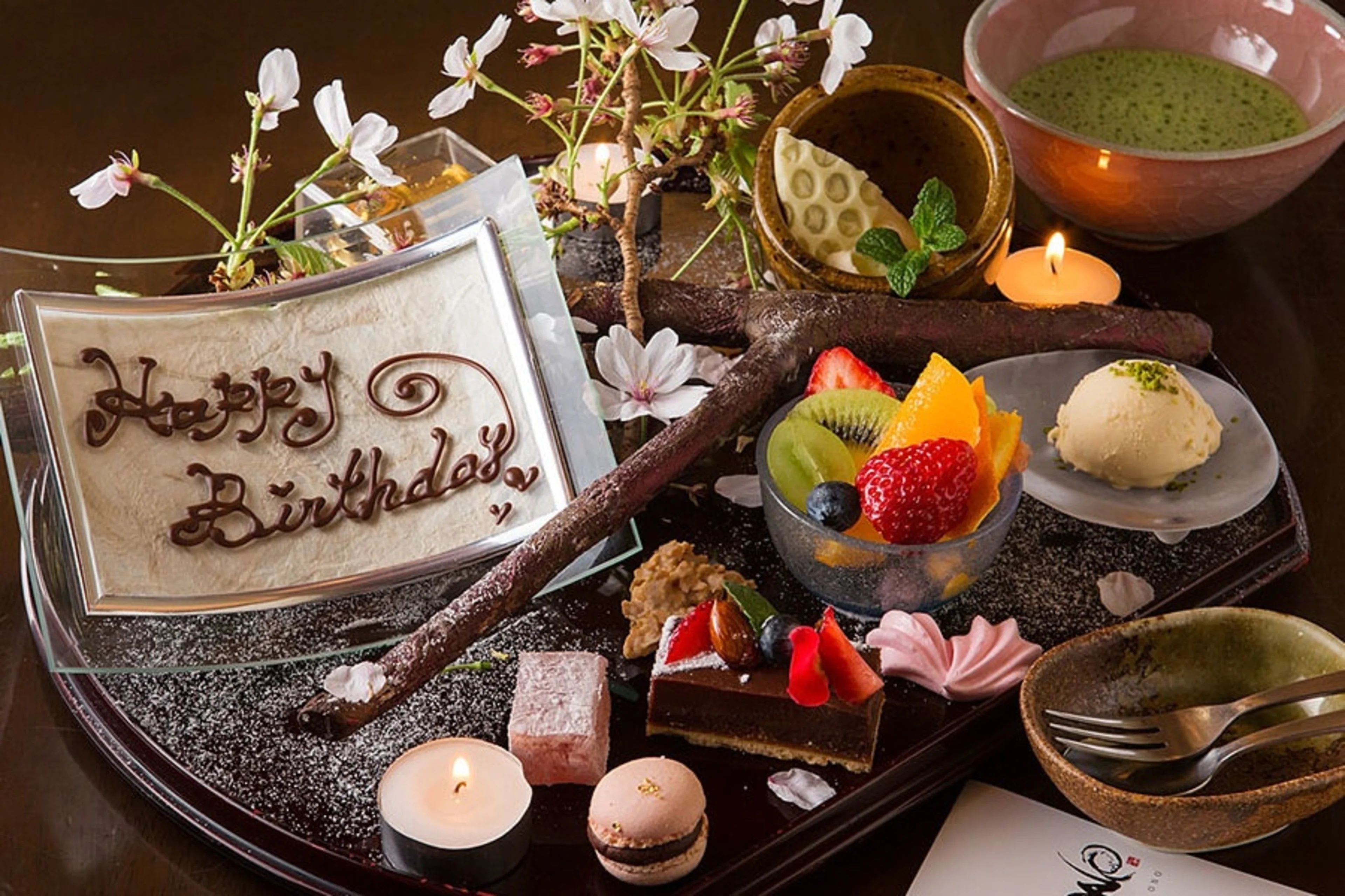 メッセージ付きデザートプレート