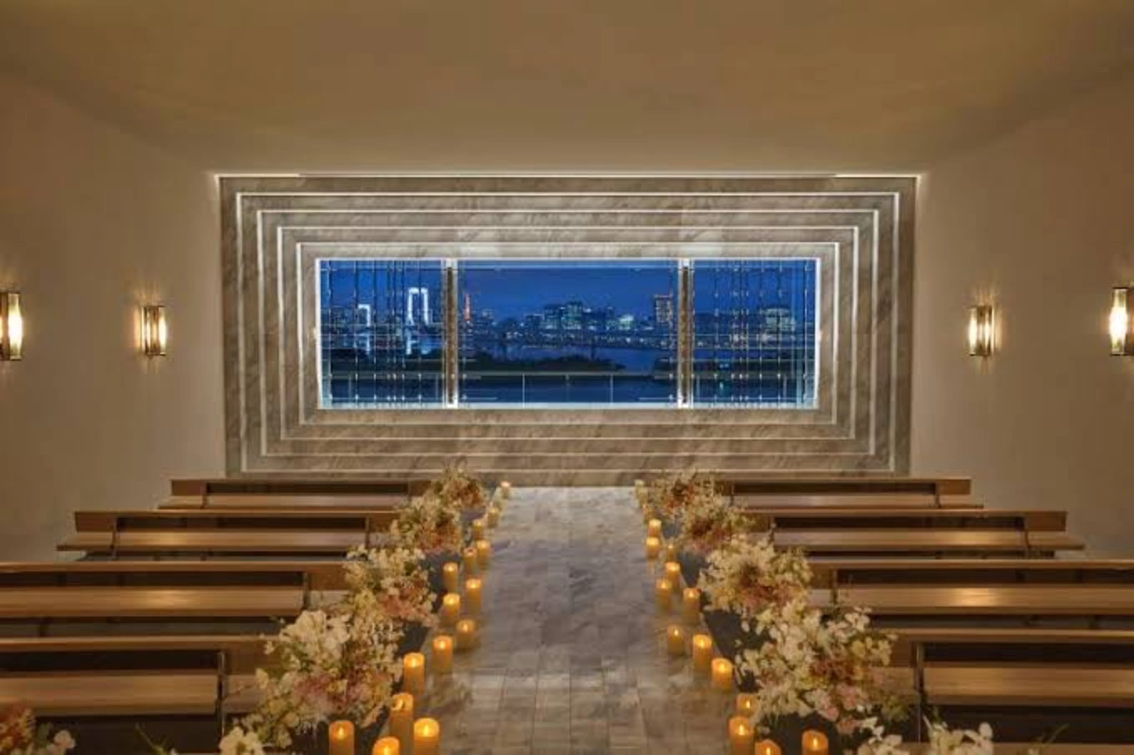 【お台場夜景☆チャペル貸切！プロポーズプラン】プロポーズプランナーの徹底サポート付き★シェフ特製季節のフルコース5品＋2ドリンク付き＋メッセージ付き特製デザート★お台場エリアでは希少のチャペルプロポーズプラン★煌めく夜景と共に忘れられないプロポーズのひとときを★