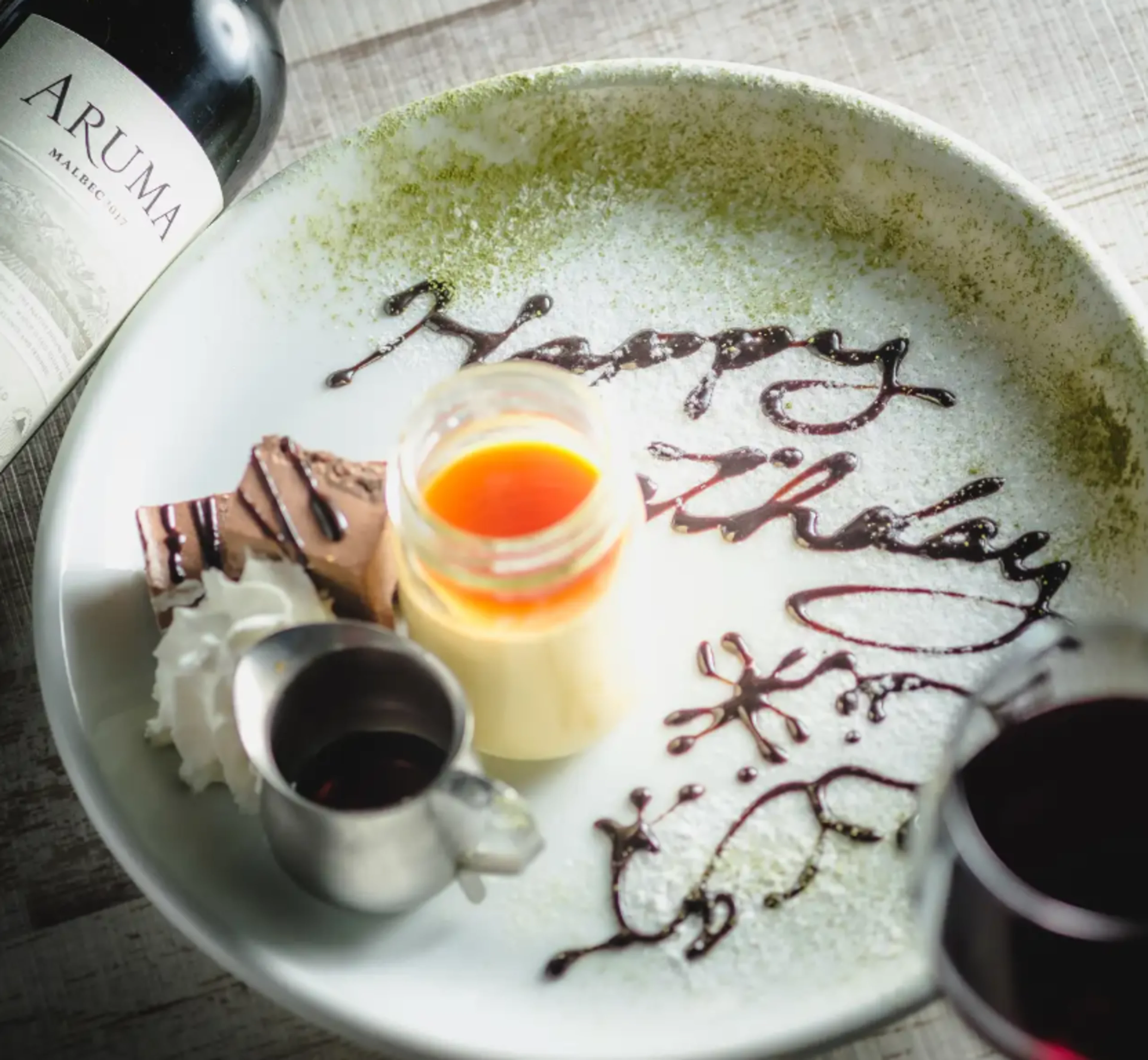 メッセージ付きデザートプレート