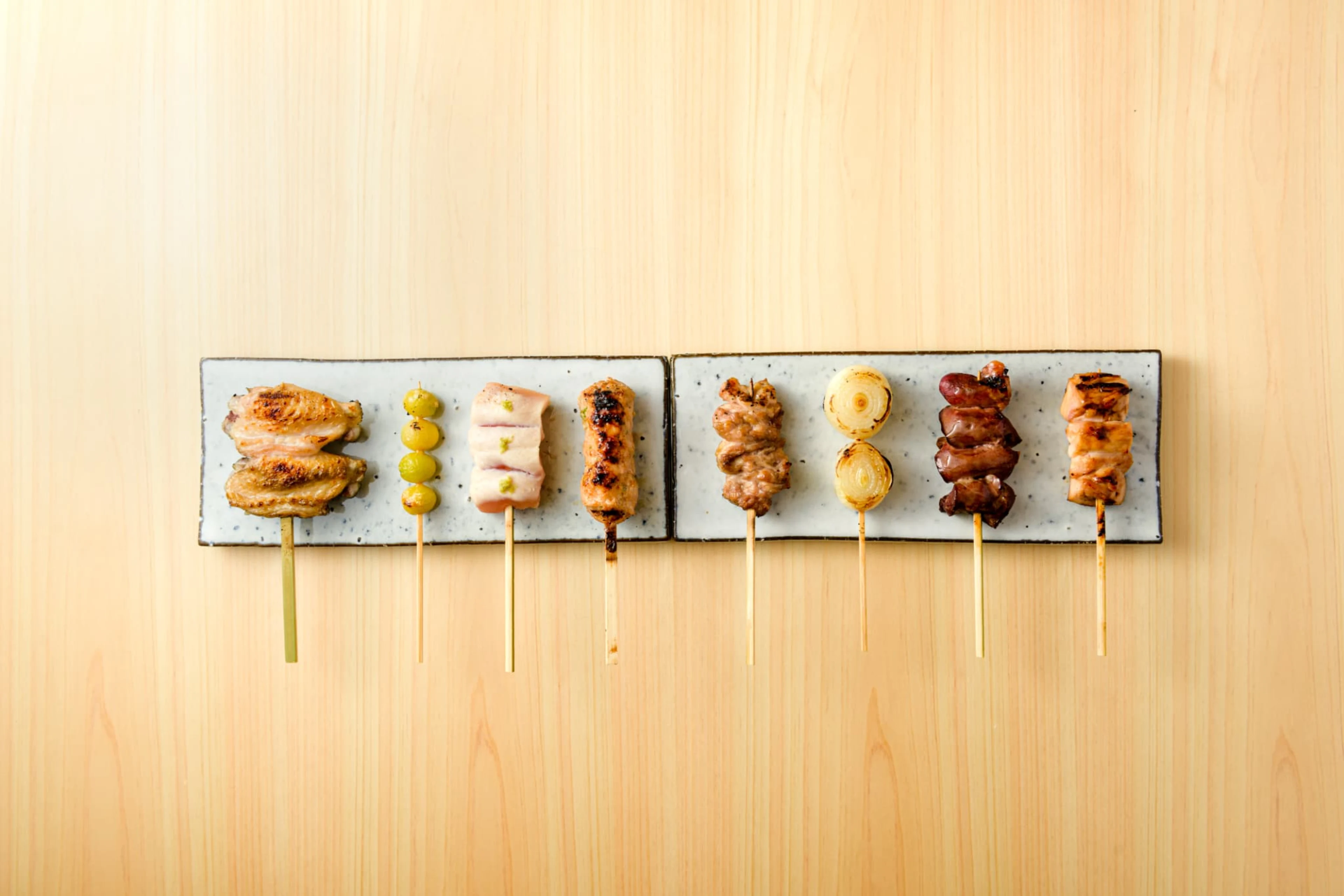 焼鳥と日本料理を堪能できるコース