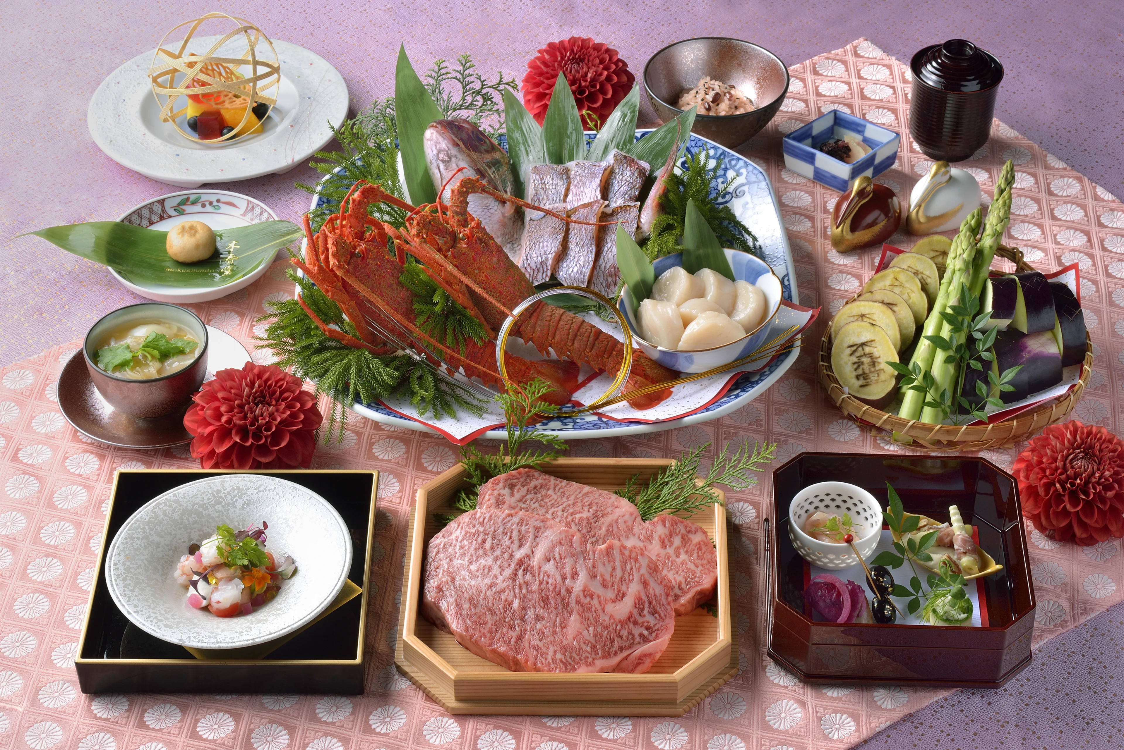 【4～20名様×個室確約】お顔合わせプラン★ハレの日を祝う華やかな石焼会席コース全6品【鶴雲】＋乾杯ドリンク付き★ホテル椿山荘東京で二人の新たな門出をお祝い